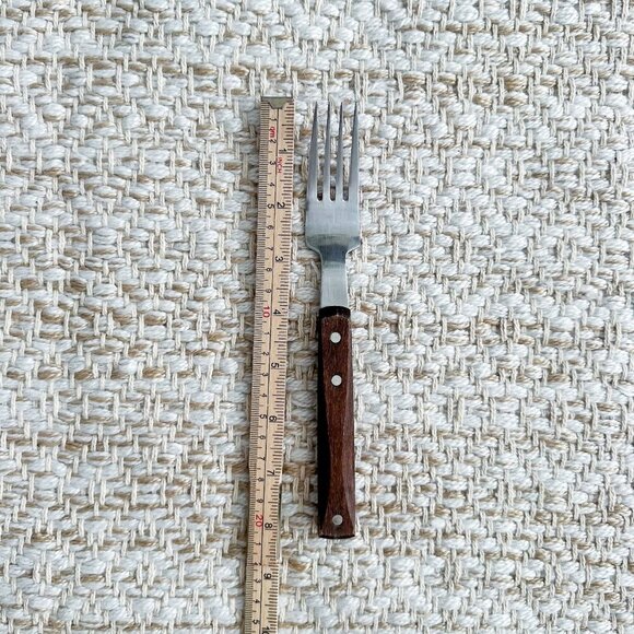 Vintage Wood‑Handle Flatware Set (6 Pc) Japan—Forks & Spoons - Picture 4 of 6